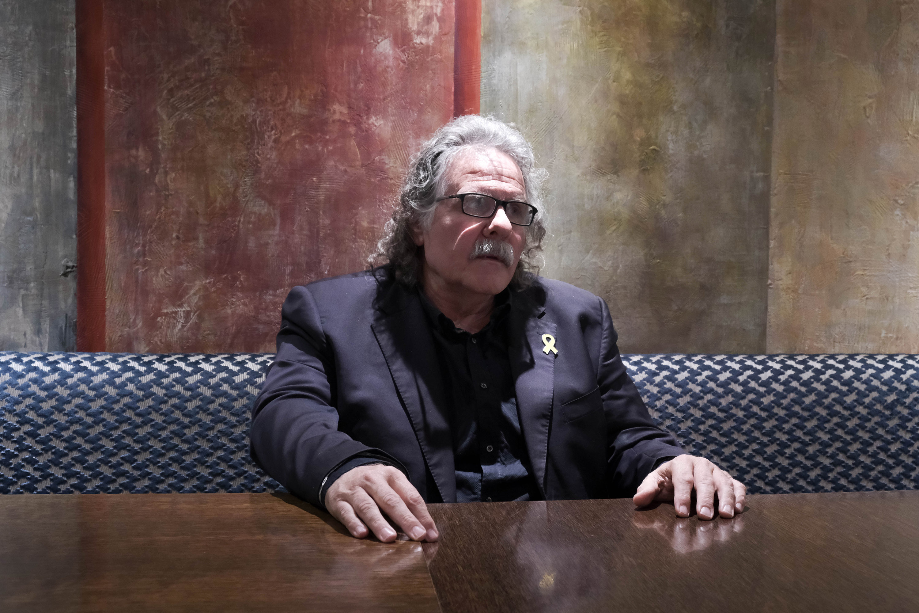 Joan Tardà, ahir a Barcelona (Foto: Adiva Koenigsberg)