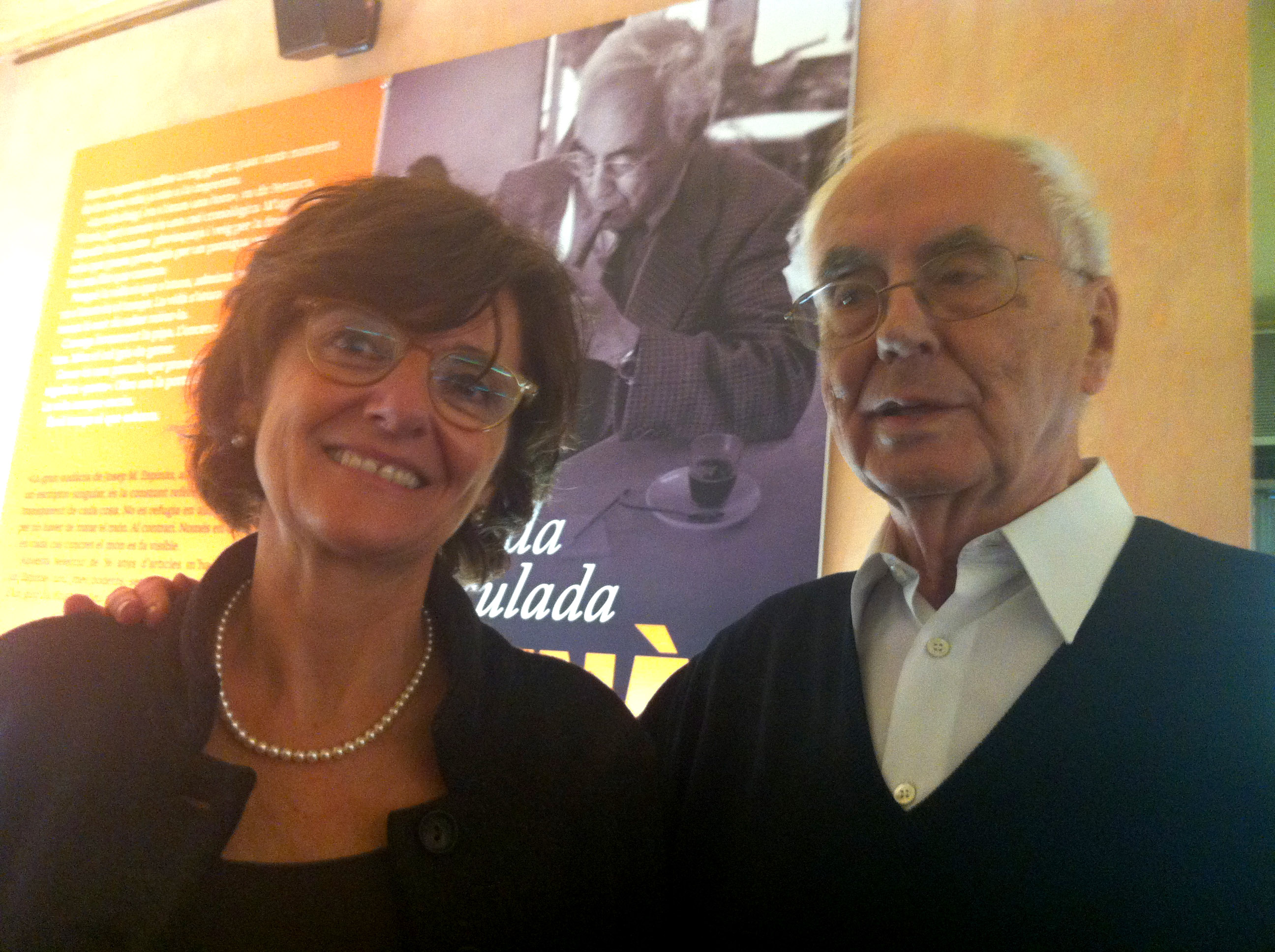 Isabel Martí i Josep Maria Espinàs.
