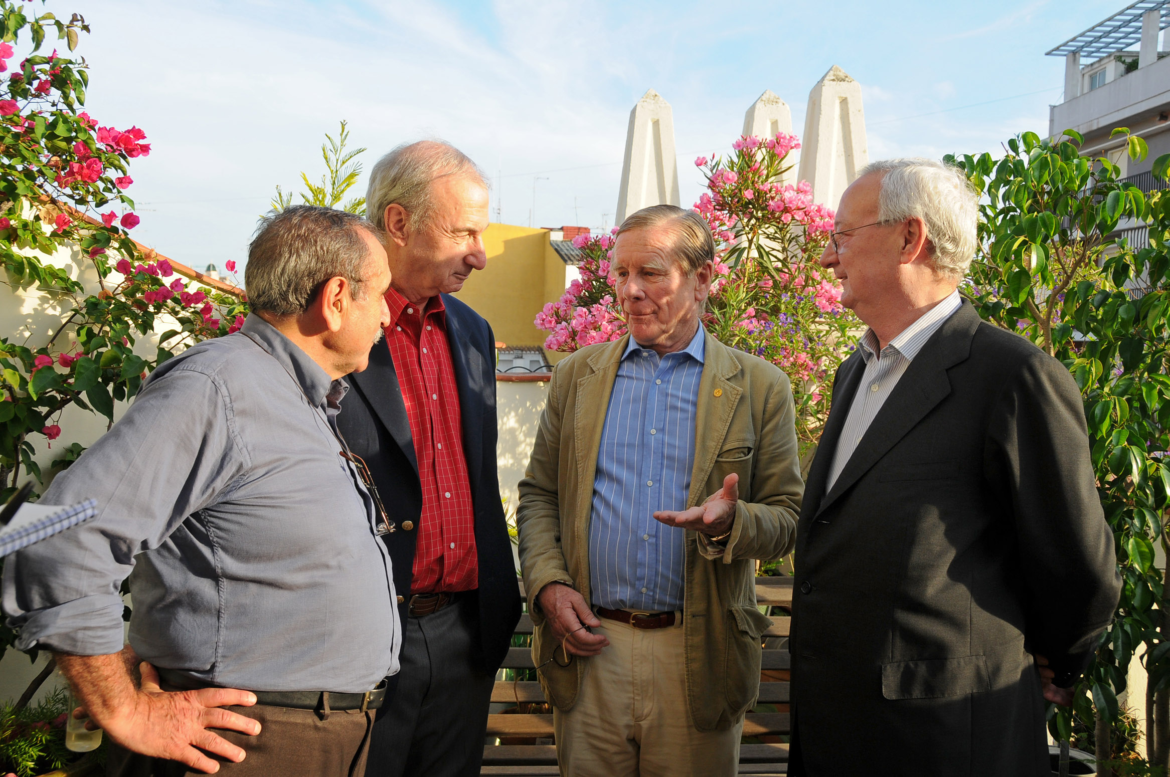 D'esquerra a dreta: Eliseu Climent, Thomas Glick, Timothy Towell i Ricard Pérez Casado.