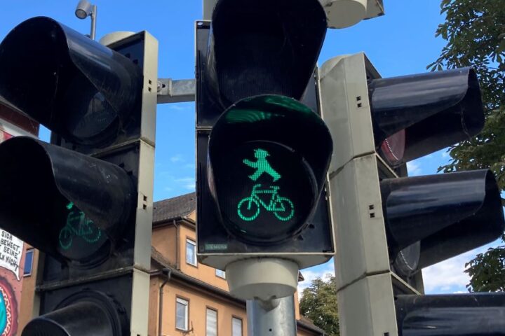 Ampelmännchen a Tübingen.