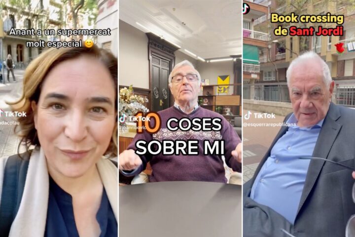 Ada Colau, Joan Ribó i Ernest Maragall en un TikTok.