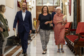 Francina Armengol, en una reunió de la mesa del congrés espanyol, aquesta setmana.