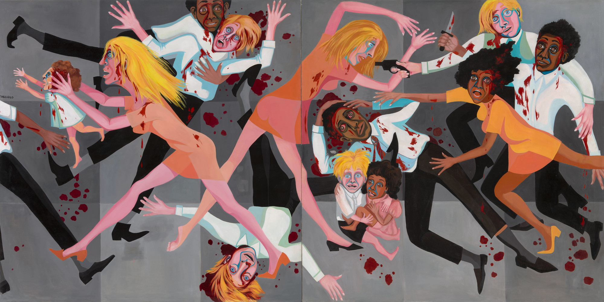 Quadre de la sèrie 'American People', 1967, de Faith Rainggold (MoMA).