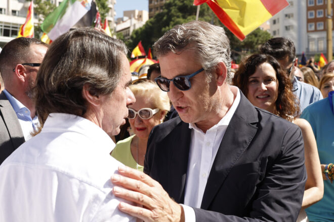 El PP pressiona Sánchez en una concentració a Madrid